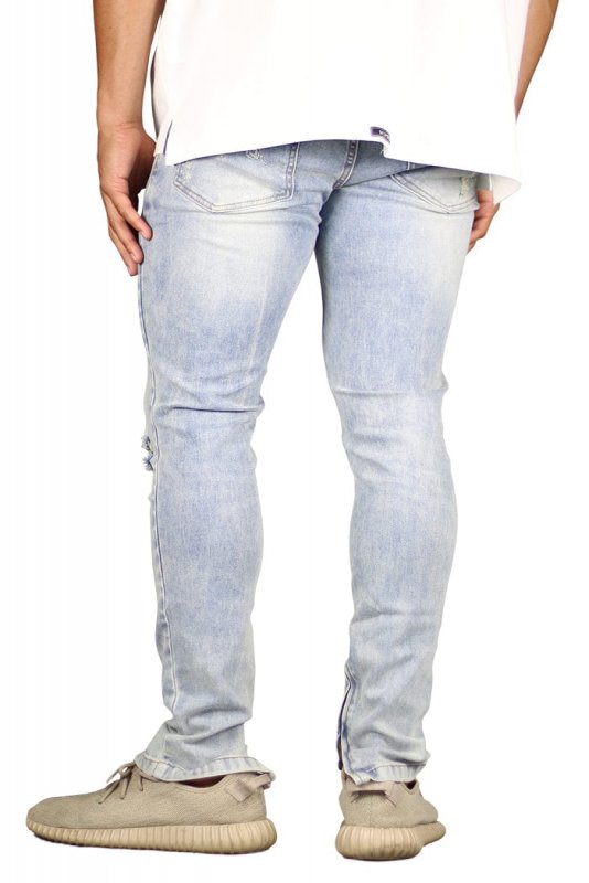 LT.Blue Gao Zipper Jeans