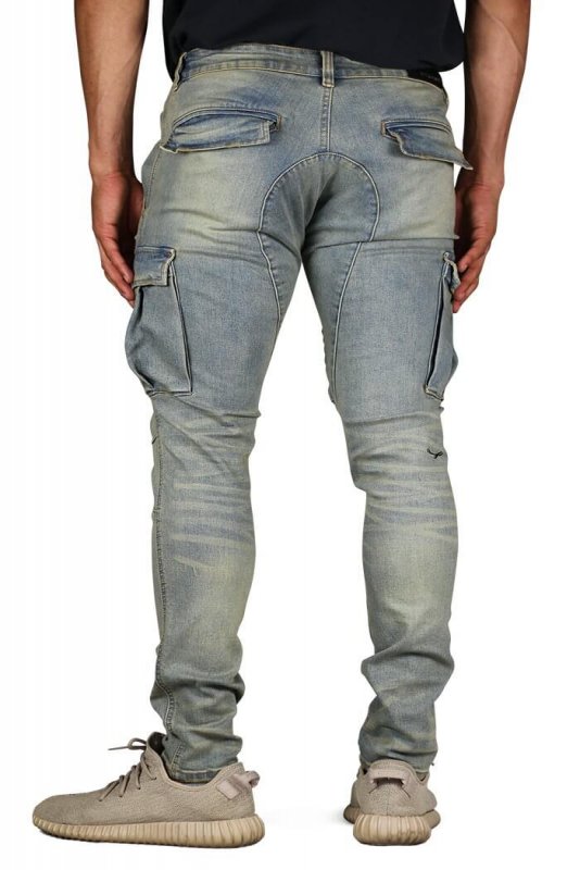 Indigo Cargo Jeans