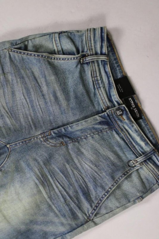 Indigo Drop Crotch Denim Joggers