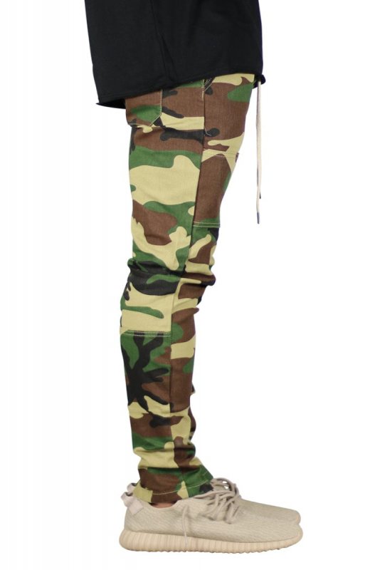 Woodland Camo Zipper Pants