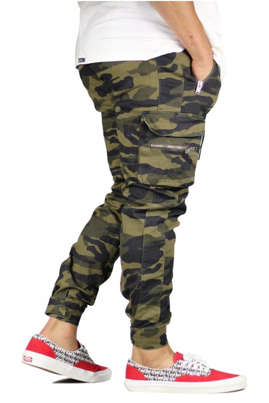 Olive Camo Combat Cargo Pants