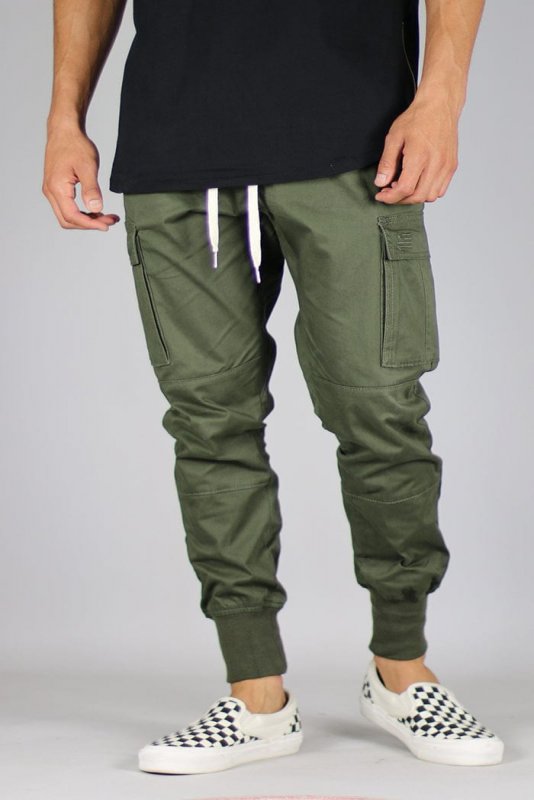 Olive Cargo Joggers