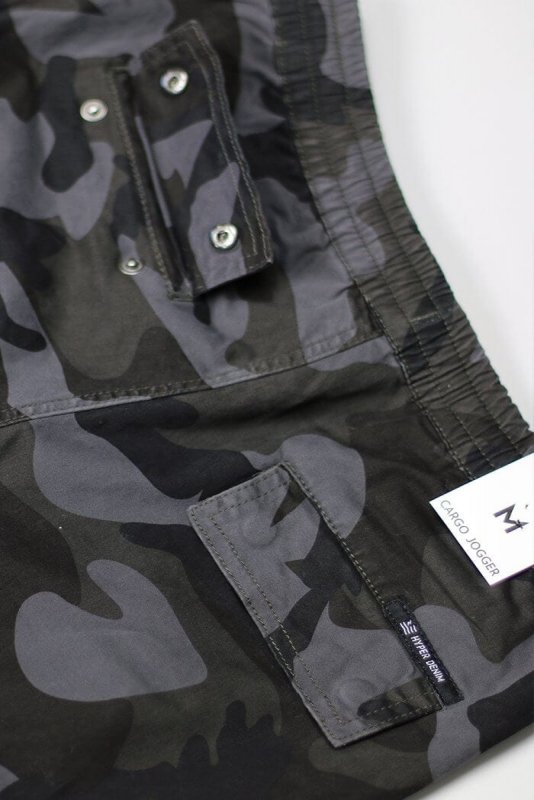 Black Camo Cargo Joggers