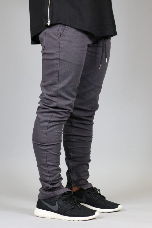 Charcoal Zipper Pants