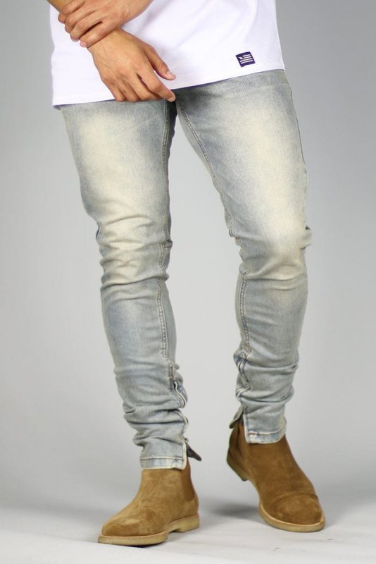 Vintage Stack Zipper Jeans