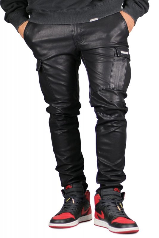 Leather Cargo Pants
