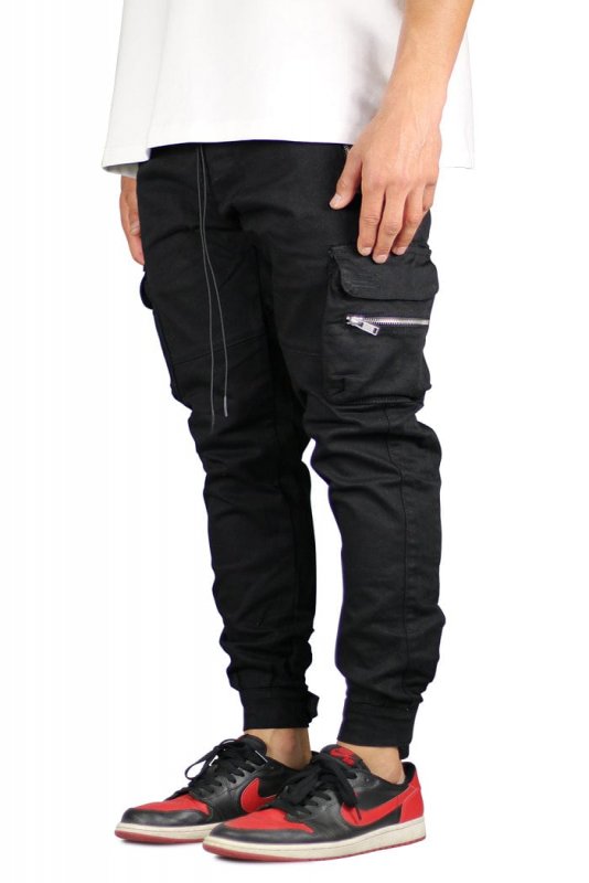 Black Combat Cargo Pants