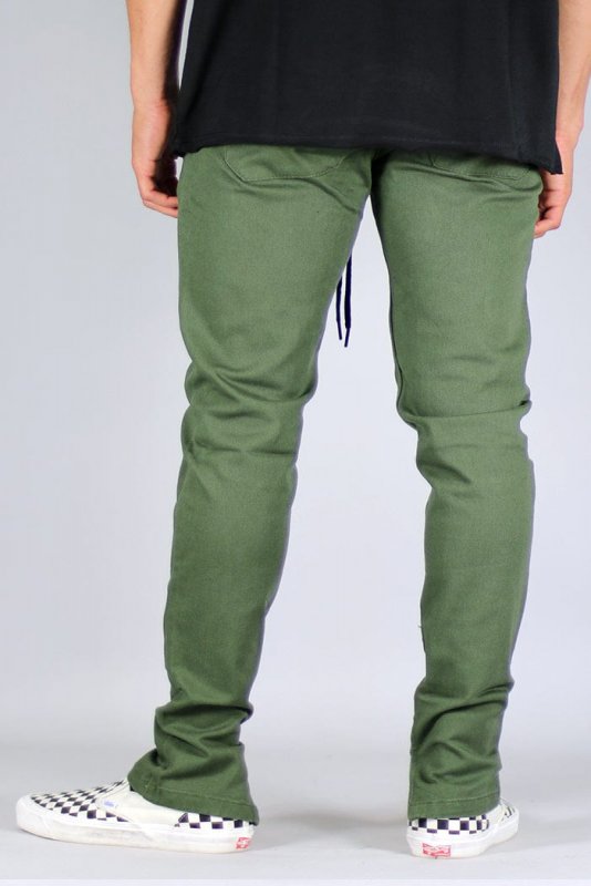 Olive Zipper Pants
