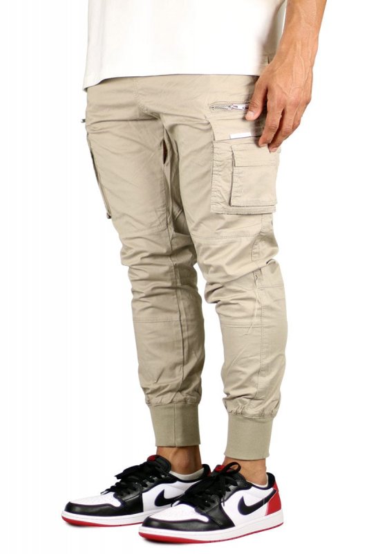 Taupe Cool Cargo Joggers
