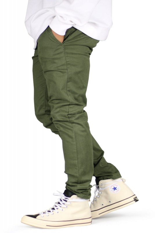 Olive Skater Chino Pants
