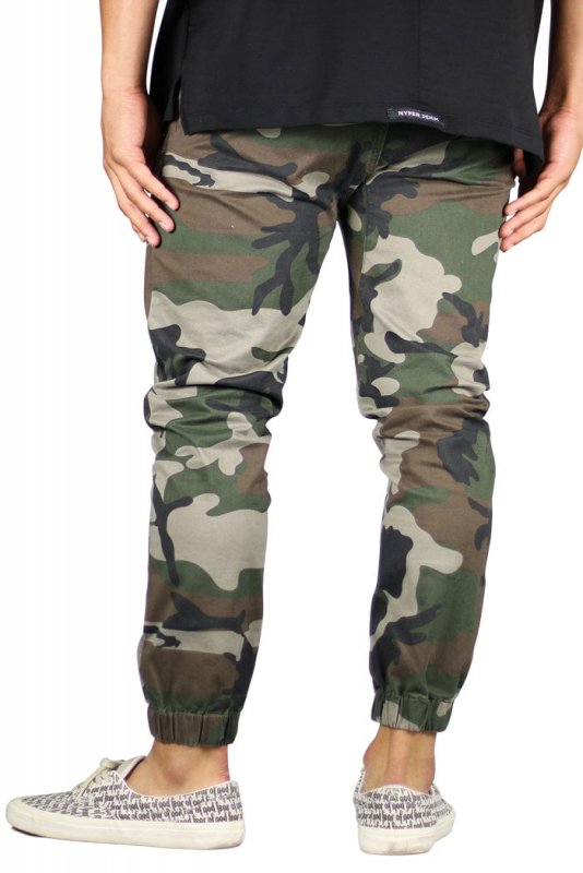 Camo Drop Crotch Joggers