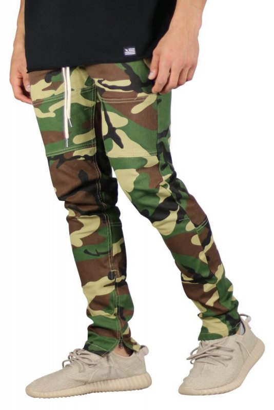 Woodland Camo Zipper Pants