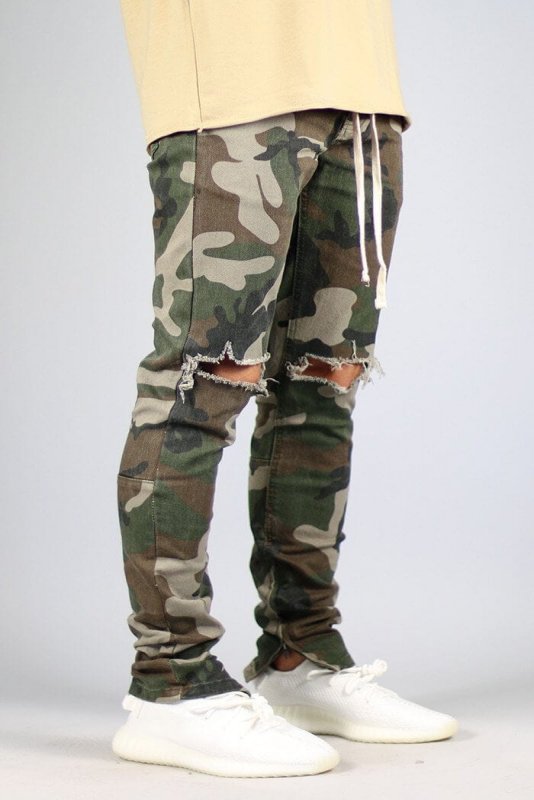 Camo Nate Zipper Pants
