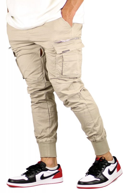 Taupe Cool Cargo Joggers