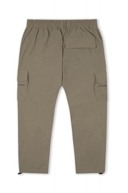 Taupe Cool Nylon Cargo Pants
