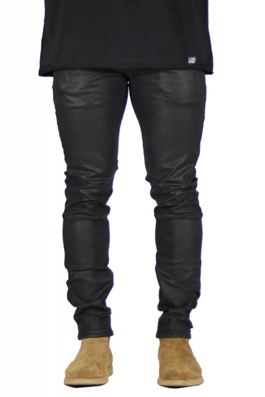 Wax Coated Slim Jeans