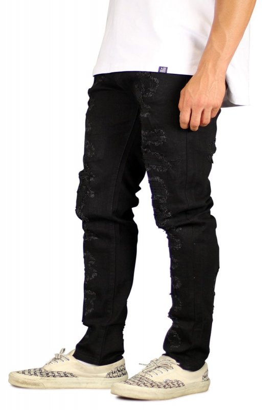 Jet Black Thrasher Jeans