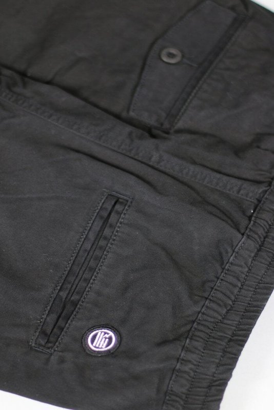 Black  Drop Crotch Joggers