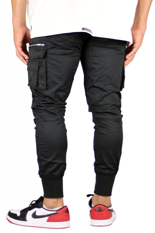 Black Cool Cargo Joggers