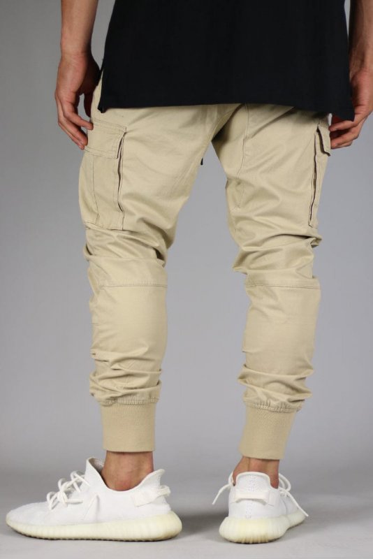 Khaki Cargo Joggers