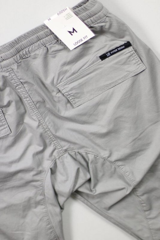 Gray Cargo Jogger Shorts