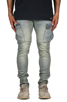 Indigo Cargo Jeans