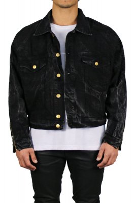 Thunder Black Denim Jackets