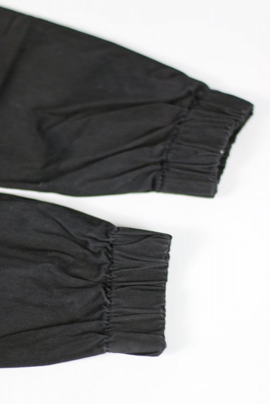 Black  Drop Crotch Joggers