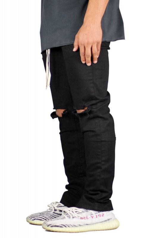 Black Nate Zipper Pants