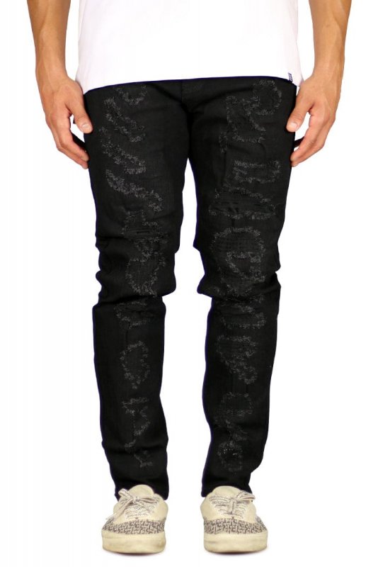 Jet Black Thrasher Jeans