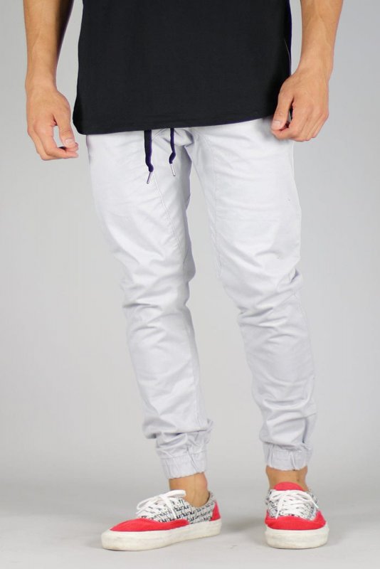 Gray Drop Crotch Joggers