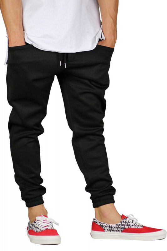 Black Neoprene Jogger