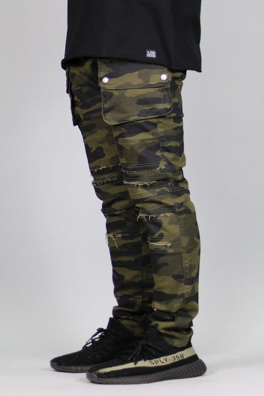 Olive Camo Cargo Pants