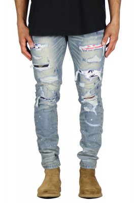 Indigo Patch Jeans