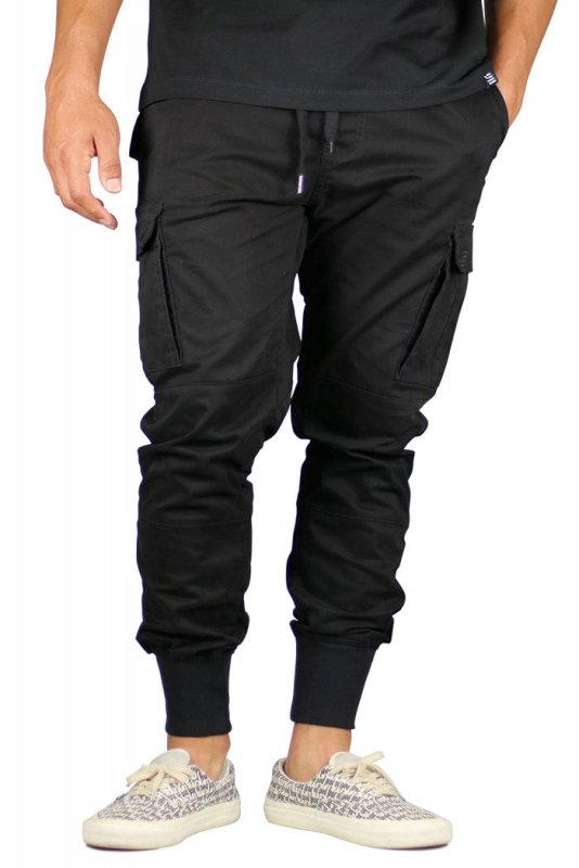 Black Cargo Joggers