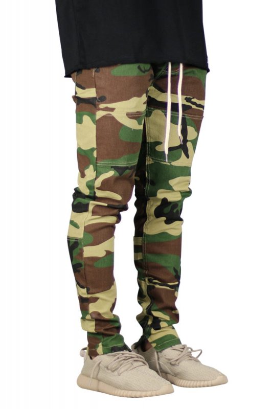 Woodland Camo Zipper Pants