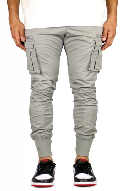 Gray Cool Cargo Joggers