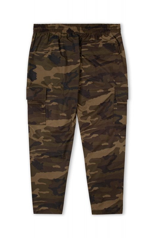 Olive Camo Cool Nylon Zipper Pants
