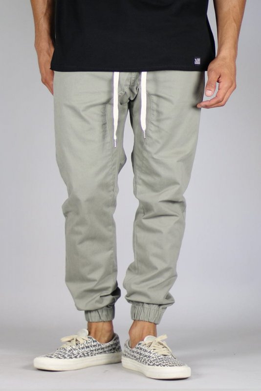 LT. Olive Drop Crotch Joggers