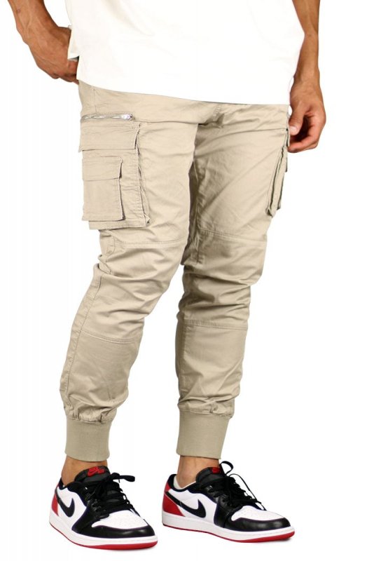 Taupe Cool Cargo Joggers
