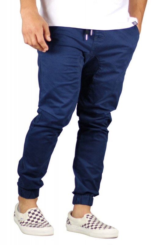 DK.Navy Drop Crotch Joggers