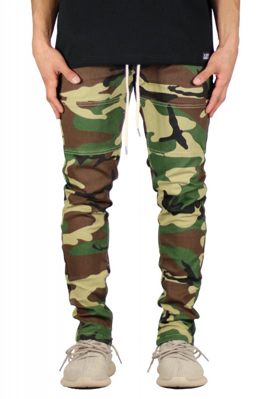 Woodland Camo Zipper Pants