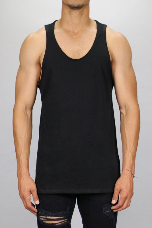 Slit Long Tank Tops