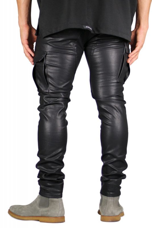 Leather Cargo Pants