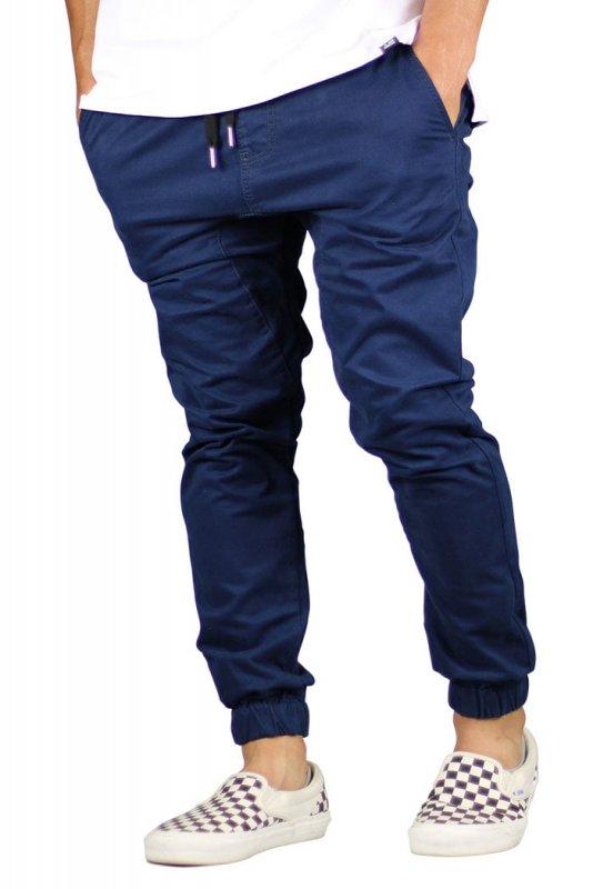 DK.Navy Drop Crotch Joggers