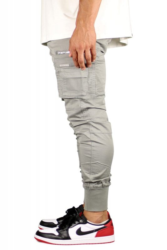 Gray Cool Cargo Joggers