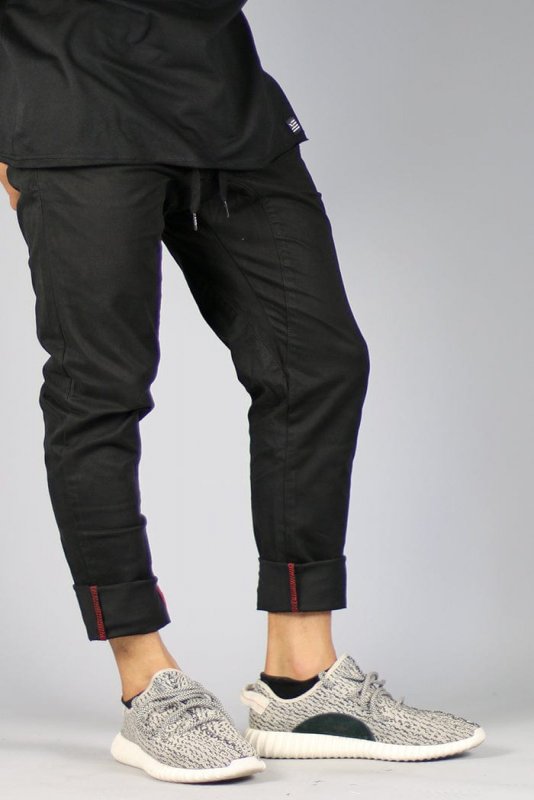 Black  Drop Crotch Pants