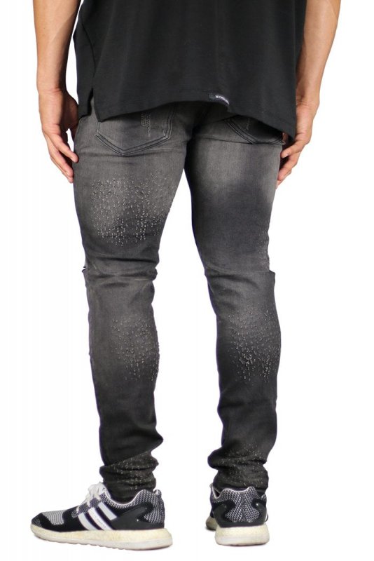 Fade Black Blast-Cut Jeans