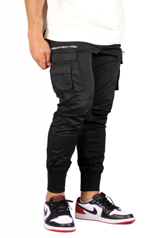 Black Cool Cargo Joggers