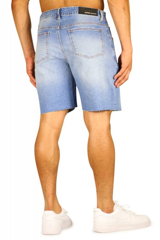 M. Blue Denim Shorts